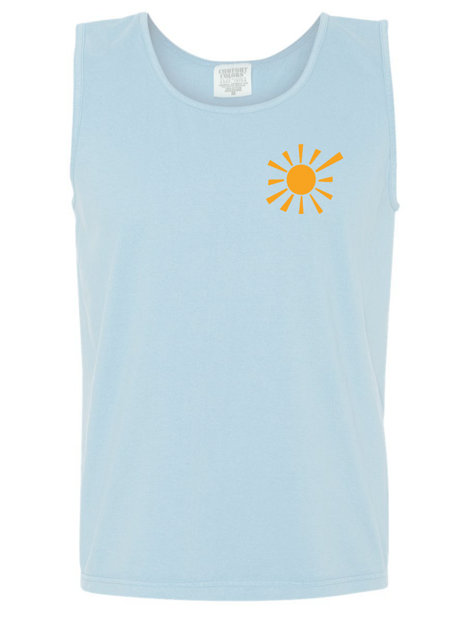 We'll Go Home When The Sun Does - Sky Blue Tank